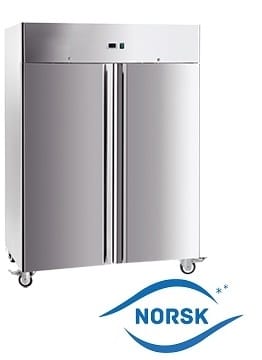 Stainless Steel 2 Door Fridge