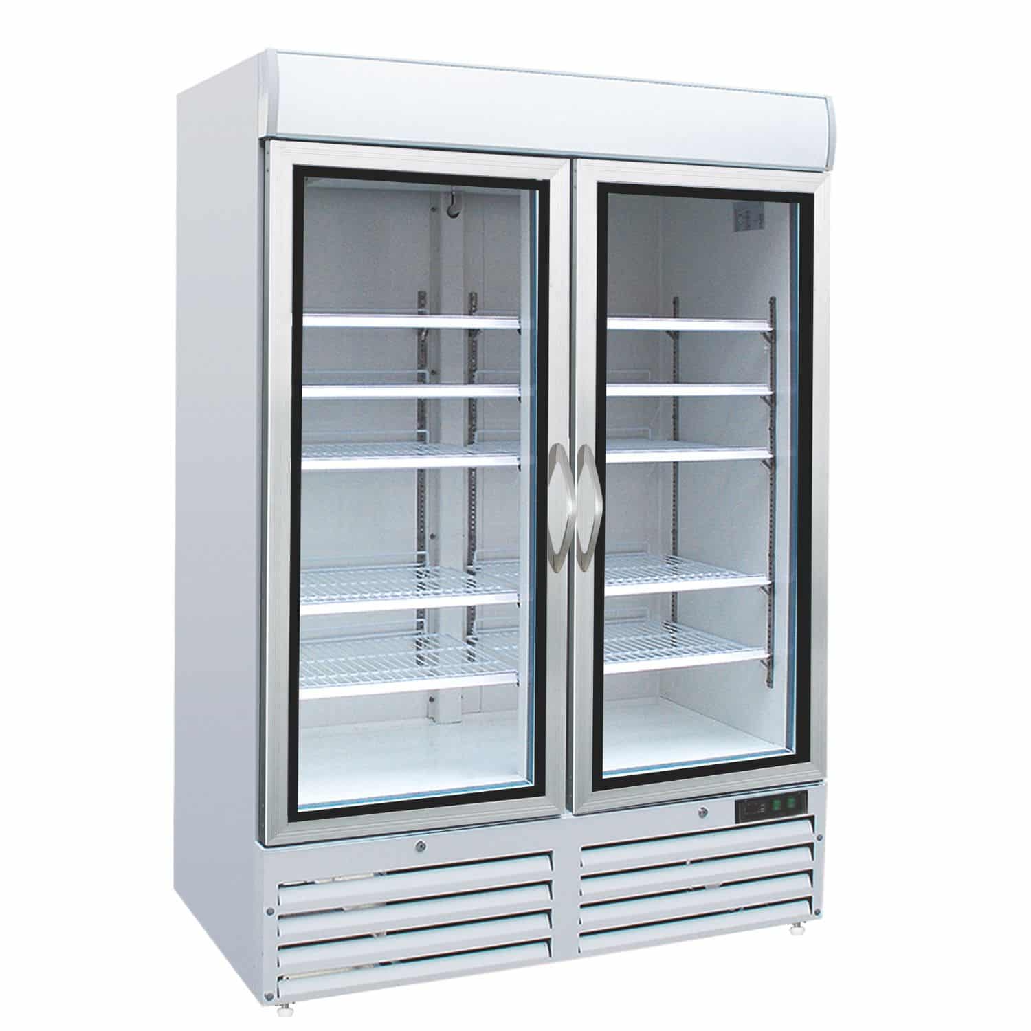White Double Door Display Freezer