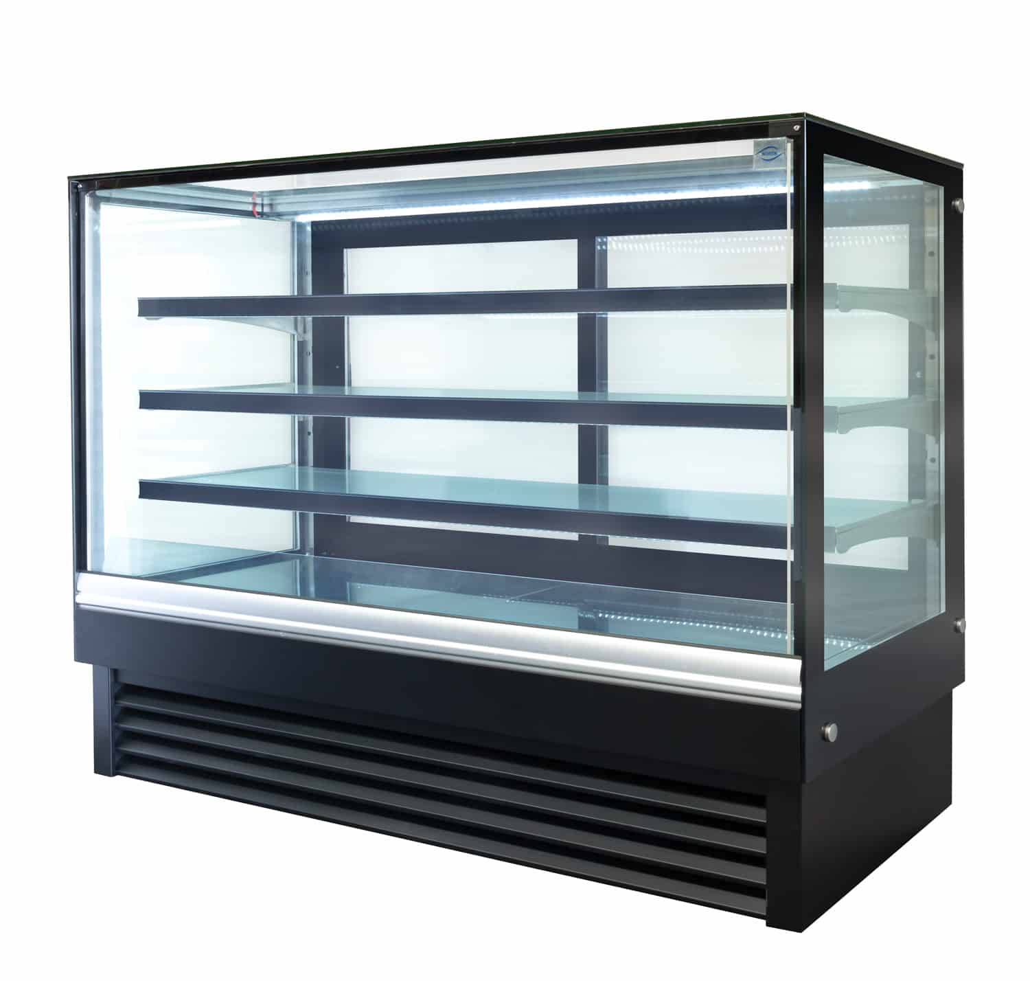 Norsk cake display fridge, 1800mm wide, angle view