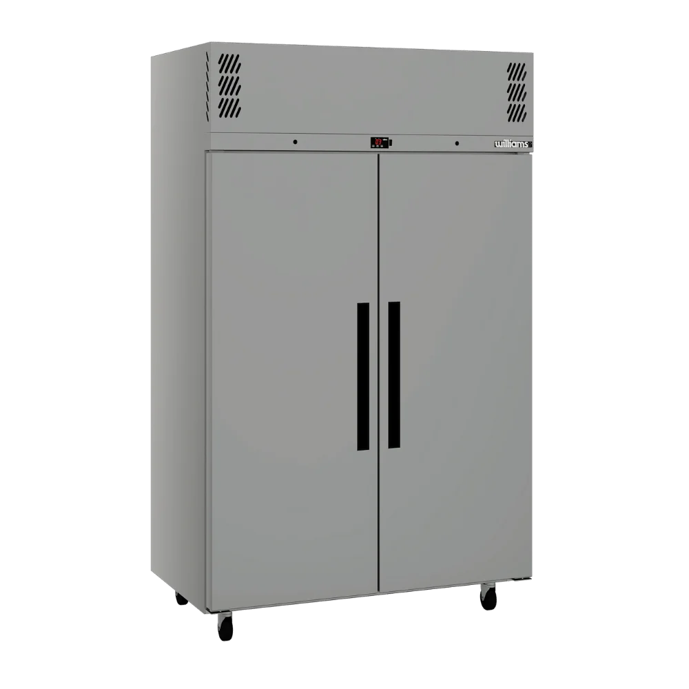 Stainless Steel Two Solid Door Freezer