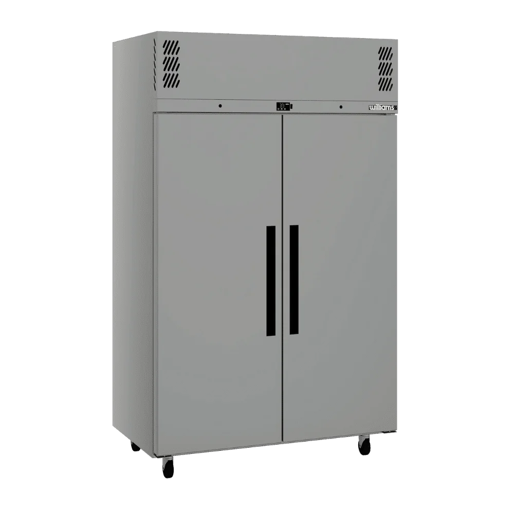 Stainless Steel Two Solid Door Fridge