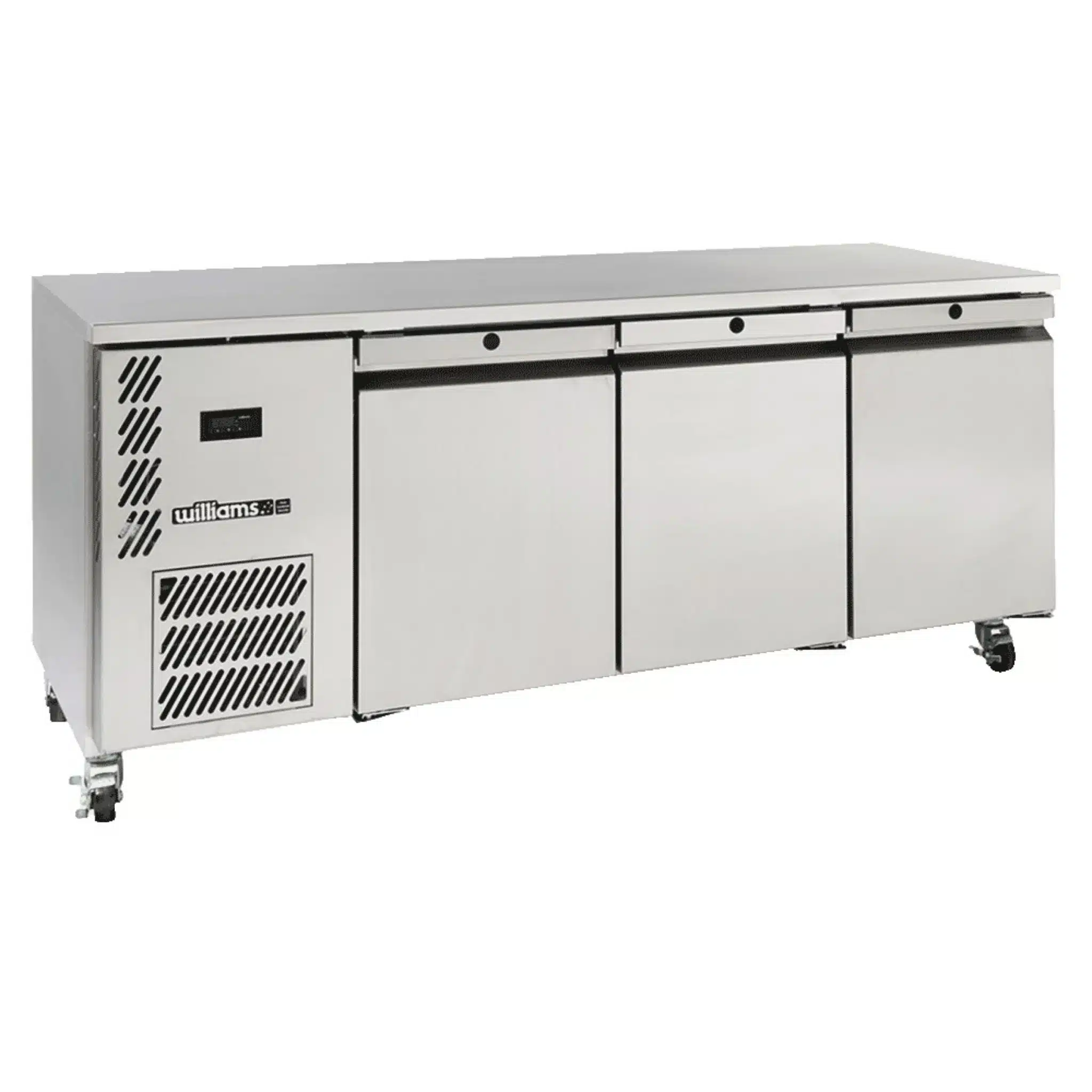 Stainless Steel Three Door Workbench Fridge