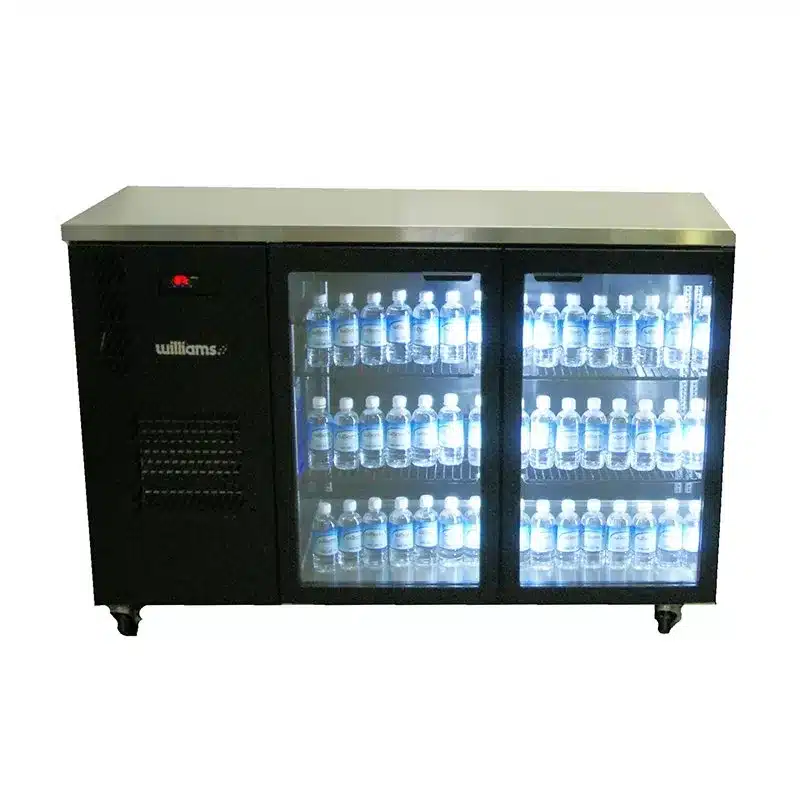 Black Two Door Bar Fridge