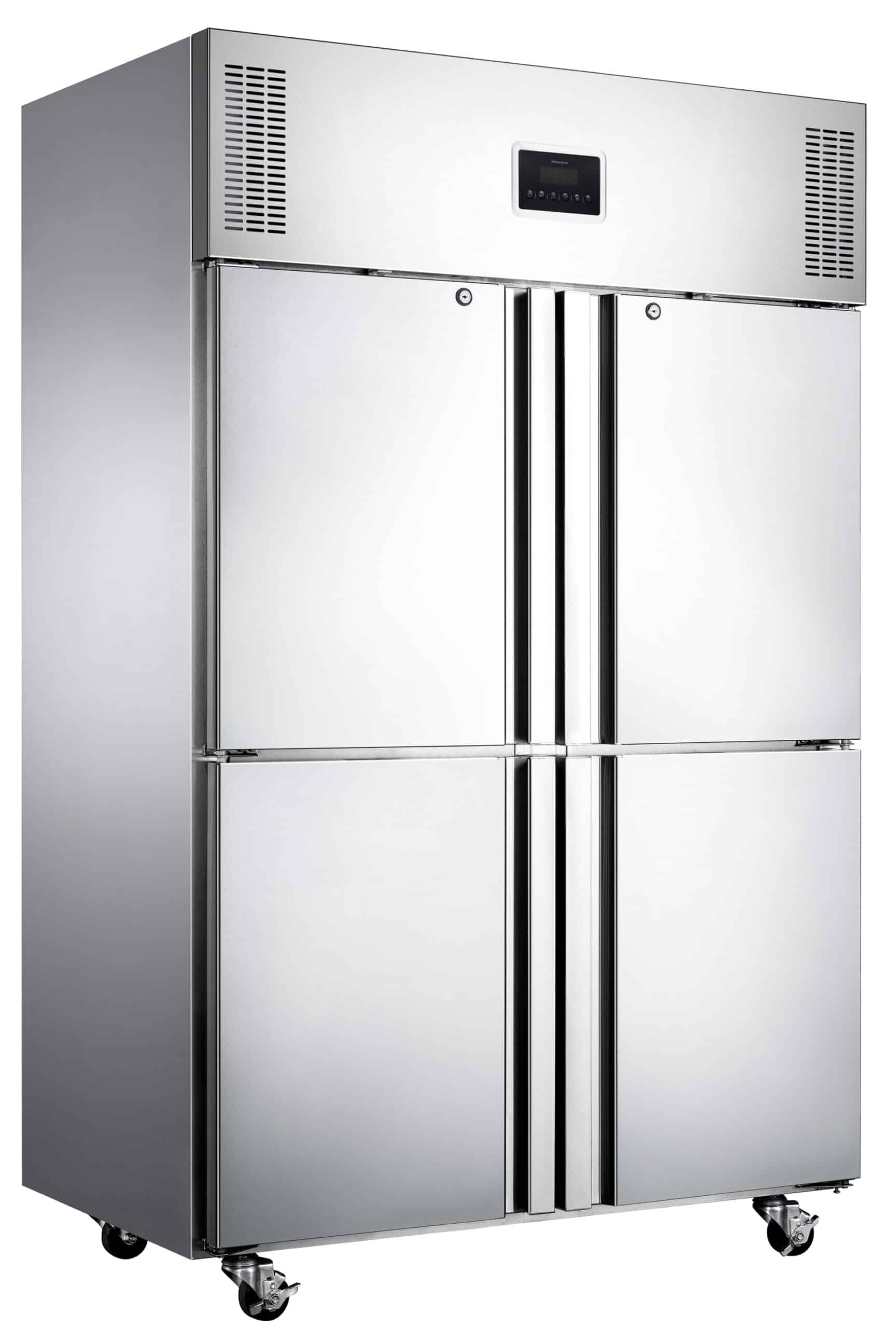 Stainless Steel Solid 2 Door Freezer