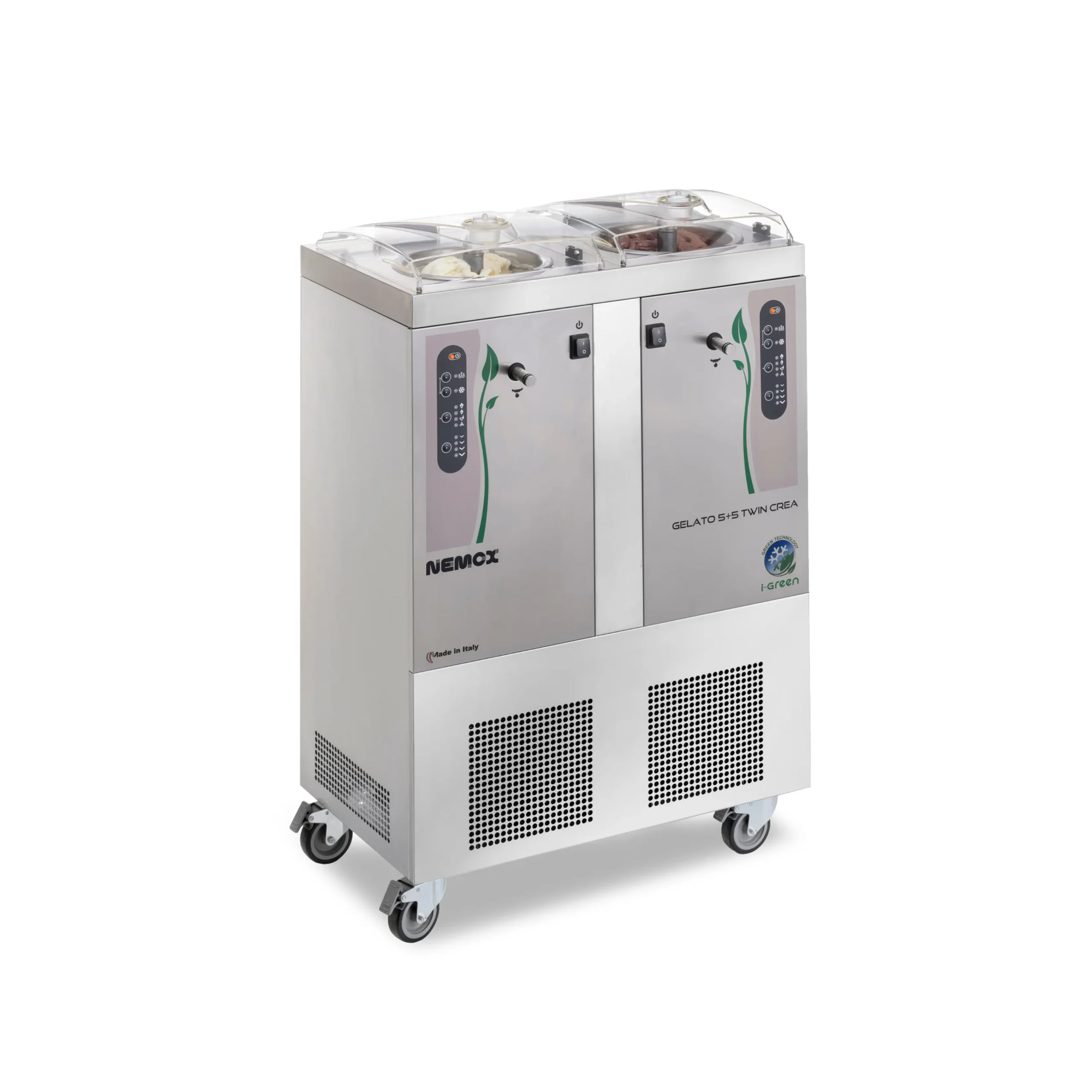 Sammic Double Freestanding Ice Cream Machine - 5 + 5k Twin Crea I-Green